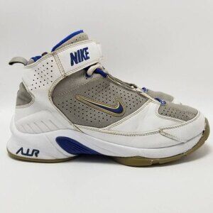 Nike Air Flight Baller Athletic Shoes White Gray 312808-041 Hook And Loop 8.5M